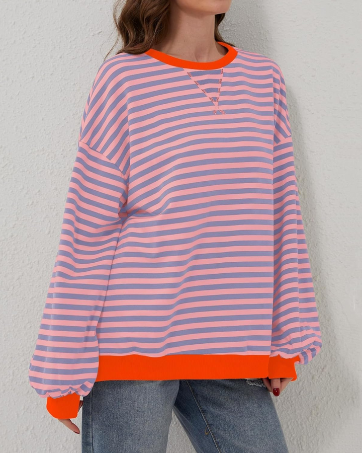 Yvonne™ - Oversize Gestreifter Pullover