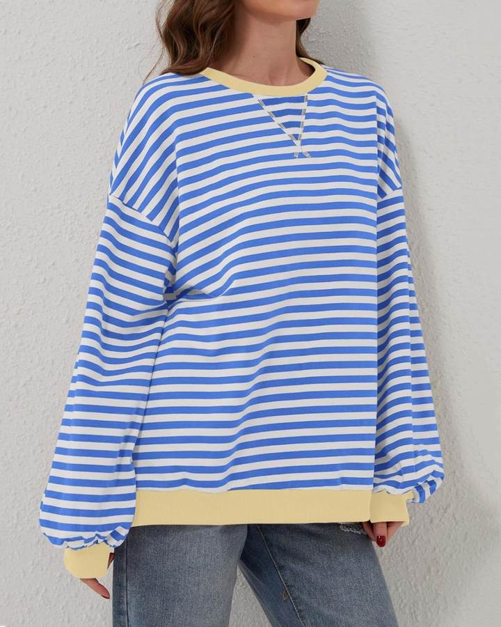 Yvonne™ - Oversize Gestreifter Pullover