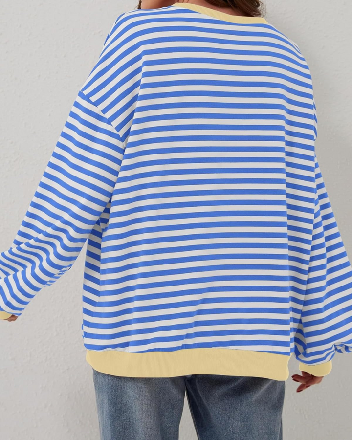 Yvonne™ - Oversize Gestreifter Pullover