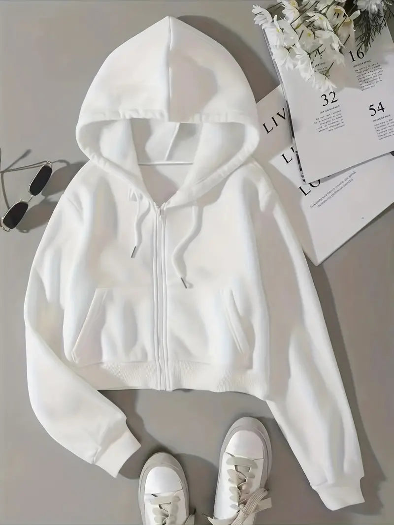 Ursula™ - Gekürzter Hoodie mit Reißverschluss