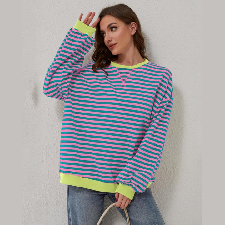 Yvonne™ - Oversize Gestreifter Pullover