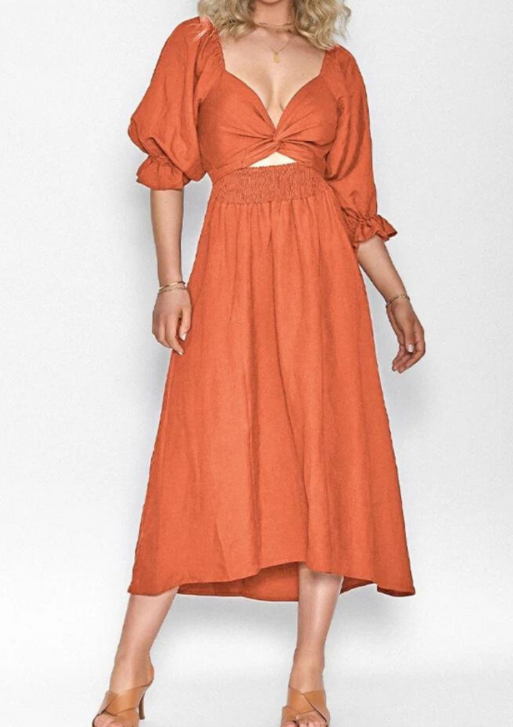 Madelyn™ | Kleid mit gerüschten Ärmeln
