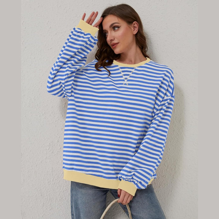 Yvonne™ - Oversize Gestreifter Pullover
