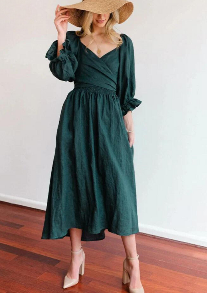 Madelyn™ | Kleid mit gerüschten Ärmeln