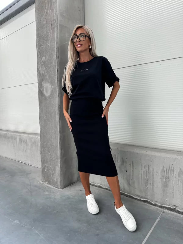 Gisela™ - Freizeitanzug Mit Nadelstreifenrock