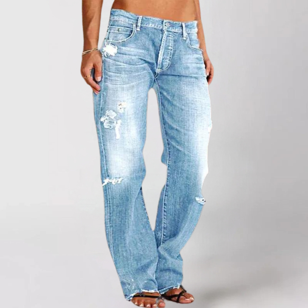 Daniela™ - Lockere weit geschnittene Denim Jeans für Damen