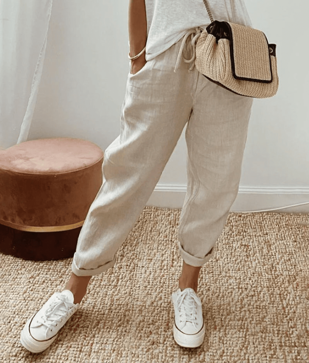 Ava™ - Elegante Hose aus Baumwoll-Leinen
