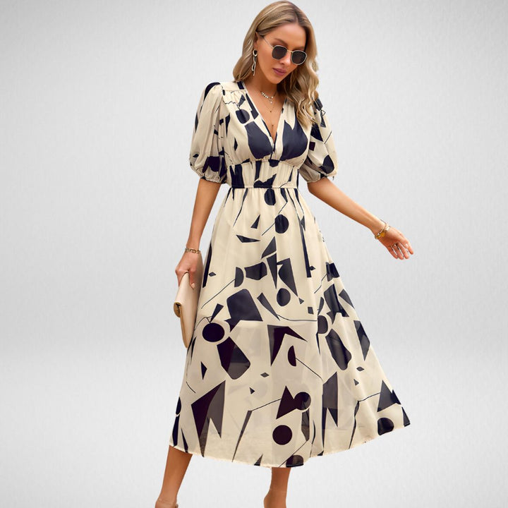 Carmen™ - Midi-Kleid mit V-Ausschnitt