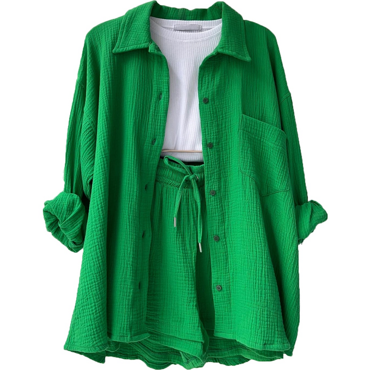 Chloe™ - Lässiges Baumwoll-Loungewear-Set
