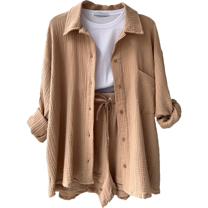 Chloe™ - Lässiges Baumwoll-Loungewear-Set