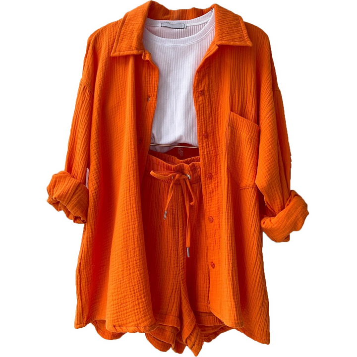 Chloe™ - Lässiges Baumwoll-Loungewear-Set