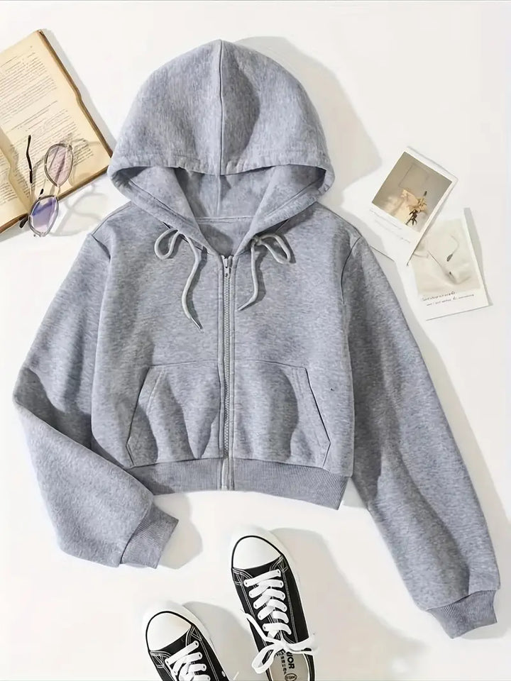 Ursula™ - Gekürzter Hoodie mit Reißverschluss