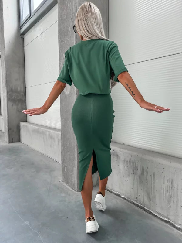 Gisela™ - Freizeitanzug Mit Nadelstreifenrock