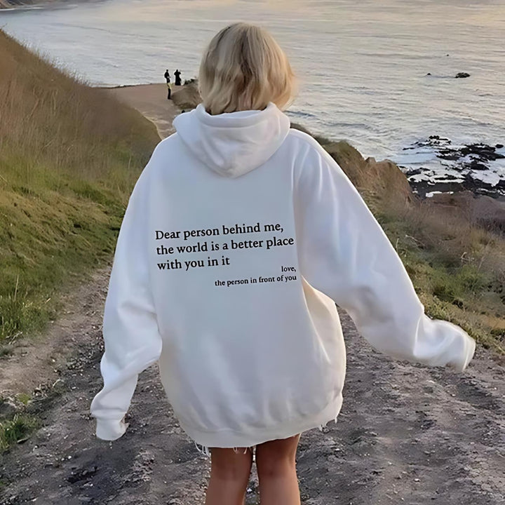 Frieda™ - Gemütlicher Buchstaben-Pullover-Hoodie