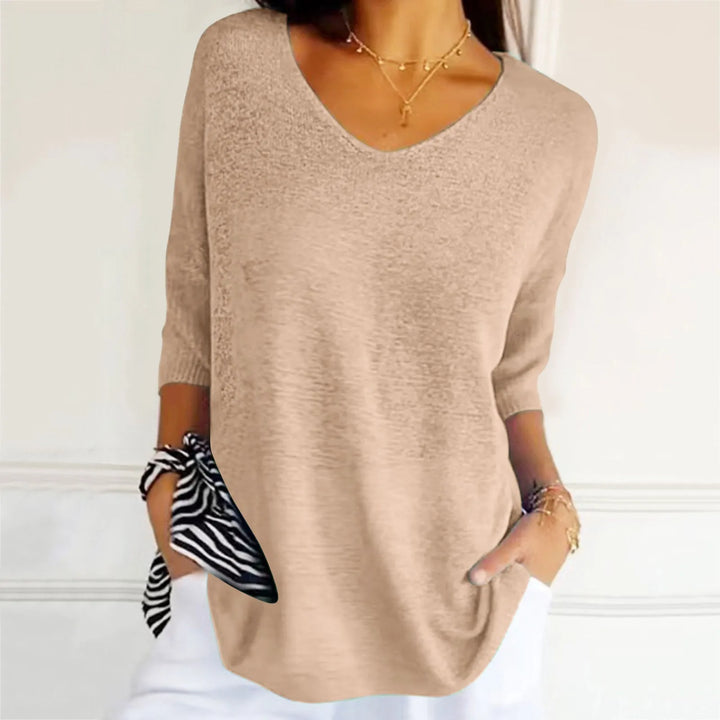 Leonie™ Sommer-Top mit V-Ausschnitt