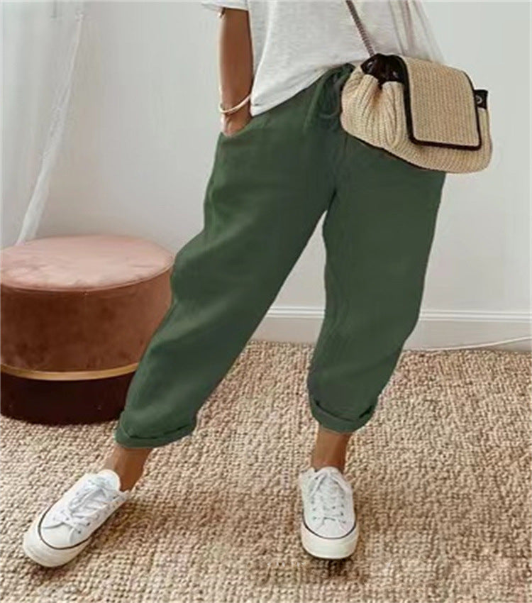 Ava™ - Elegante Hose aus Baumwoll-Leinen